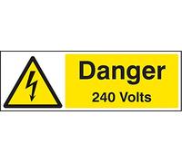 Warning Signs - Danger 240 volts - Self Adhesive Vinyl