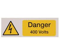 Warning Signs - DANGER 400 VOLTS - RIGID S/A PVC