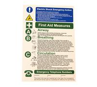 Warning Signs - ELECTRIC SHOCK/FIRST AID NOTICE - RIGID S/A PVC