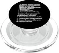Warning Signs of Fascism Anti Trump Resist Fascist PopSockets PopGrip for MagSafe