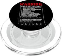 Warning Signs of Fascism Anti Trump Resist Fascist PopSockets PopGrip for MagSafe