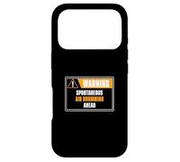 Warning Spontaneous Air Drumming Ahead Funny Drumset Drummer Case for iPhone 17 Pro