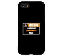 Warning Spontaneous Air Drumming Ahead Funny Drumset Drummer Case for iPhone SE (2020) / 7/8