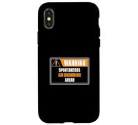 Warning Spontaneous Air Drumming Ahead Funny Drumset Drummer Case for iPhone X/XS