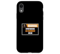 Warning Spontaneous Air Drumming Ahead Funny Drumset Drummer Case for iPhone XR