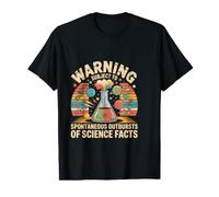 Warning Subject to Spontaneous Science Facts Value Graphic T-Shirt