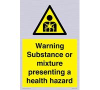 Warning Substance or mixture presenting a health hazard Sign - 200x300mm - A4P
