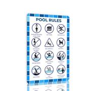 Warning Swim at Your Own Risk Vintage Tin Sign Pool Rules Sign for Swimming Pool Beach Lake House Decor 8x12 inch