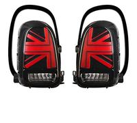 Warning Taillight Assembly 1pair Car Tail Lights Assembly For Mini For Cooper R56 R55 For Clubman R57 R58 R59 F55 F56 F57 R60 F60 For Countryman Turn Signal Lamp(F60 Red Black,2014-2015)