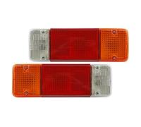 Warning Taillight Assembly Fit For Toyota For Hilux/For Land Cruiser LED Car Tail Light LED Signal Light Rear Tail Light With Bulb And Square Plug 2Pcs
