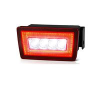 Warning Taillight Assembly For Subaru WRX STI For Impreza XV For Crosstrek GJ GP Car Rear Bumper Fog Tail Brake Lights Reversing Lamp 1Pcs(Transparent Shell)