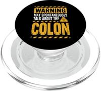 Warning Talk About The Colon Gastroenterologist PopSockets PopGrip for MagSafe