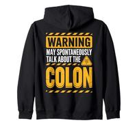 Warning Talk About The Colon Gastroenterologist Zip Hoodie