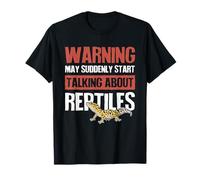 Warning Talking About Reptiles, Funny Pet Leopard Gecko T-Shirt