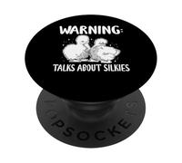 Warning Talks About Silkie Chicken PopSockets Adhesive PopGrip