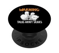 Warning Talks About Silkie Chicken PopSockets Adhesive PopGrip