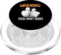 Warning Talks About Silkie Chicken PopSockets PopGrip for MagSafe