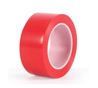 Warning Tape,Floor Marking Tape,Barrier Tape,33M Indoor Outdoor All Weather Any Surface Carpet,Tile,Wood,Stone,Concrete,Metal 1pcs(Red,60MM x 33Meter)