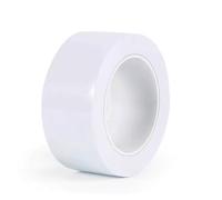 Warning Tape,Floor Marking Tape,Barrier Tape,33M Indoor Outdoor All Weather Any Surface Carpet,Tile,Wood,Stone,Concrete,Metal 1pcs(White,45MM x 33Meter)