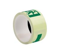 Warning Tape Self-luminous Glow In The Dark Outdoor Safety Self-adhesive Fluorescent Stickers for Stage Ground Stairs for Indoor & Outdoor Use(Fire Exit Pattern)