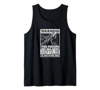 Warning This Person May Talk About Reptiles Fan Tank Top