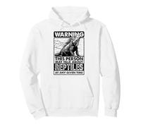 Warning This Person May Talk About Reptiles Pullover Hoodie