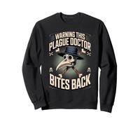 Warning This Plague Doctor Bites Back Doctor Physician Sweatshirt