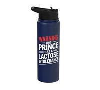 Warning This Prince Has A Lactose Intolerance Stainless Steel Insulated Water Bottle