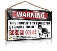 Warning This Property Is Protected By A Highly Trained Border Collie,