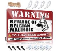 Warning Tin Sign Beware Of Belgian Malinois Tin Sign Bedroom Door Decor Funny Wall Decor Signs(30X40CM)