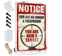 Warning Tin Sign Notice You Are No Longer A Trespasser Tin Sign Bedroom Door Decor Funny Wall Decor Signs(20X30CM)