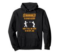 Warning To Avoid Injury Funny Handyman Dad Repair Mechanic Pullover Hoodie