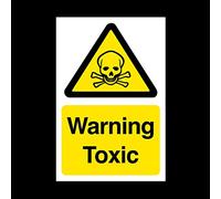 Warning Toxic Sticker/Self Adhesive Sign - Chemicals/Corrosive/Toxic/Hazardous/Warning (MISC89)