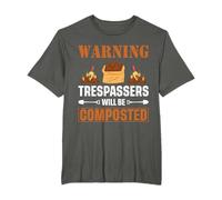 Warning trespassers be composted Funny Allotment Gardening T-Shirt