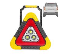 Warning Triangles for Cars, Waterproof Safety Triangle LED, Flashing Warning Triangles, with 4 Lighting Modes, USB Rechargeable Roadside Lights for Traffic Warnings Roadblocks Field Rescue (L)