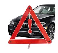Warning Triangles For Vehicles - Reflective Road Safety Sign, Foldable Triangle | 39x39cm ABS Material Red, Universal Car Truck SUV RV Breakdown Parking Highway Tow Dark Night Use