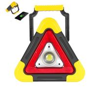 Warning Triangles Light - 7.36 Inch Security Light, Solar Warning Triangles 2 in 1 for Cars | Portable LED Safety Triangle Work Light for Car