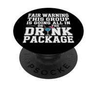Warning We're All In On The Drink Package - PopSockets Adhesive PopGrip