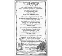 'Warning' (When I am an Old Woman) Tea Towel by Jenny Joseph