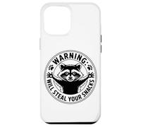 Warning Will Steal Your Snacks Raccoon Humor Case for iPhone 12 Pro Max
