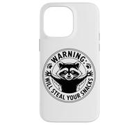 Warning Will Steal Your Snacks Raccoon Humor Case for iPhone 14 Pro Max