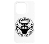 Warning Will Steal Your Snacks Raccoon Humor Case for iPhone 15 Pro