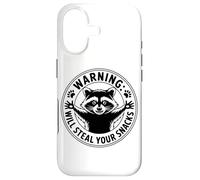 Warning Will Steal Your Snacks Raccoon Humor Case for iPhone 17