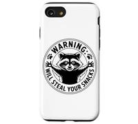 Warning Will Steal Your Snacks Raccoon Humor Case for iPhone SE (2020) / 7/8