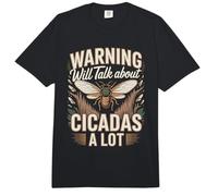 Warning Will Talk About Cicadas A Lot Insect Entomology Comfort Colors Adult Heavyweight T-Shirt