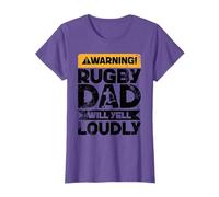 Warning Will Yell Loudly - Rugby Dad T-Shirt