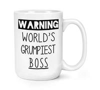 Warning World's Grumpiest Boss 15oz Large Mug Cup