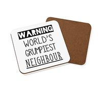 Warning World's Grumpiest Neighbour Coaster Drinks Mat