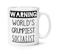 Warning World's Grumpiest Socialist 10oz Mug Cup