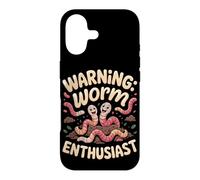 Warning Worm Enthusiast Farming Compost Case for iPhone 17